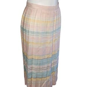 Vintage spring skirt pastel midi length‎ pastel skirt size 6 | Made in the USA